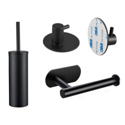Xivada Toilet set toiletborstel wc rolhouder handdoekhaken