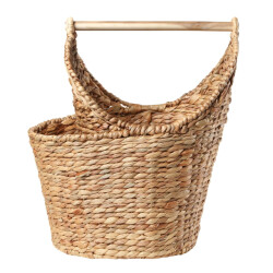 CaliCosy Opbergmand voor toiletpapier van waterhyacint hoogte 42 cm