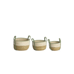 Light & Living mand kin Ø33x23cm - set van 3