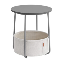 CaliCosy Bijzettafel met opbergmand rond h51 cm