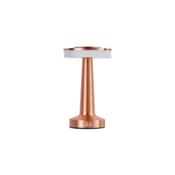 Buccan Buccan dumbbell tafellamp nova rosegoud 3 lichtstanden en touchpanel