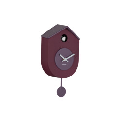Karlsson wandklok grato cuckoo dark mauve & soft lavender