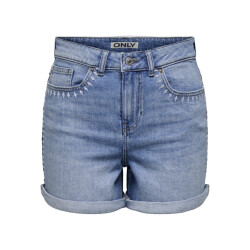 Only Onljosephine stret emb shorts azg dnm cs blue denim