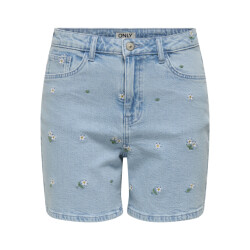 Only Onljosephine stretch shorts emb dnm azg blue denim