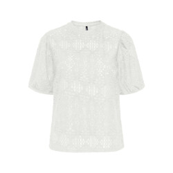 Only Onlluz ss puff sleeve top jrs off-white