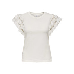 Only Onlmacy ss o-neck mix top box jrs off-white
