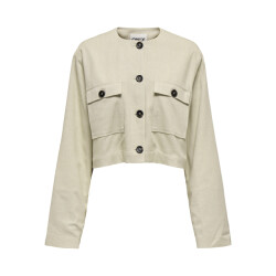 Only Onlpampa ls linen bl jacket pnt beige