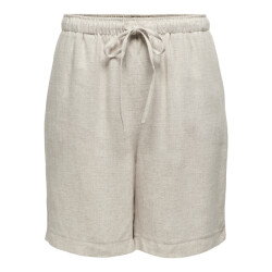 Only Onlsiesta mw pull-up lin bl shorts zand