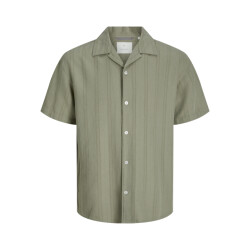 Jack & Jones Jprccmontana dobby resort ss shirt army