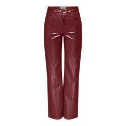 Only Onljuicy-viv hw w metal coated pant bordeaux