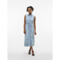 Vero Moda Vmnenya sl 7/8 denim vest dress si3