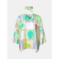 Mucho Gusto ® blouse seta mg luipaardprint