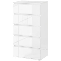 4goodz Ladenkast greeploos met 5 laden 33x55x100 cm hoogglans