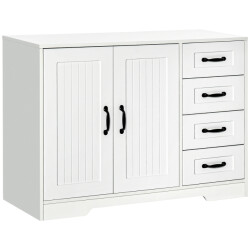 4goodz Buffetkast met 4 laden 40x105x76 cm wit