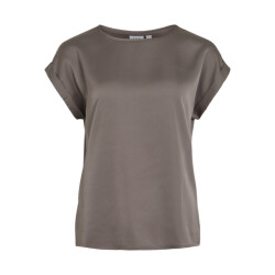 Vila viellette s/s satin top noos 14059563 falcon