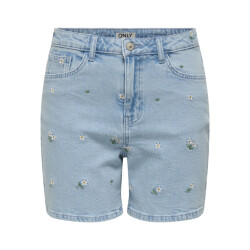 Only onljosephine stretch shorts emb dnm 15357588 light blue denim