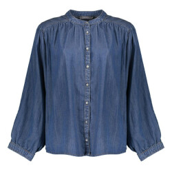 Geisha blouse wide lyocell 53013-10 827 mid blue