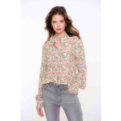 Geisha blouse 43945-20 010 ocean blue
