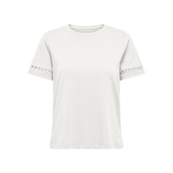 Only onlmaya flower s/s tee box jrs 15367841 cloud dancer