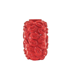 House Vitamin Vase kisses ceramics red 17x17x27cm