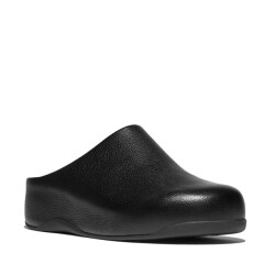 FitFlop Shuv tumbled-leather clogs