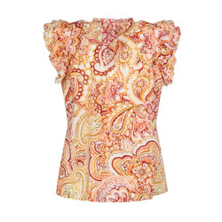 Elvira Collections Top elisa paisley orange