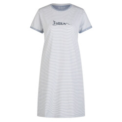 By Louise Essential dames nachthemd korte mouw gestreept