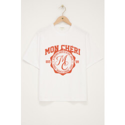My Jewellery Te t-shirt met oranje mon -