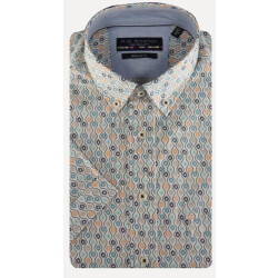 R.B. Boston Casual hemd korte mouw regular fit grafische print 516670/207