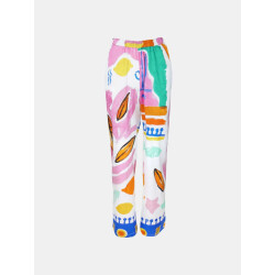 Mucho Gusto ® broek firenze geverfde kleurrijke print