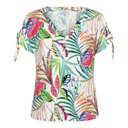 &Co Woman &co women top viana multi leaf ecru