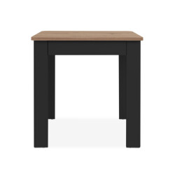 CaliCosy Eettafel met afgeronde hoeken en 1 lade zonder handgreep, 80 cm oslo
