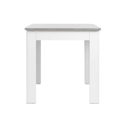 CaliCosy Eettafel met afgeronde hoeken en 1 lade zonder handgreep, 80 cm oslo