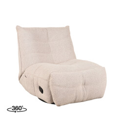 Label51 Fauteuil take it easy naturel boucle