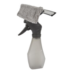 Casa di Elturo 3-in-1 spray ruitenwisser met microvezel en siliconen trekker – 22 cl –