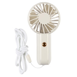 Casa di Elturo Draagbare handventilator oplaadbaar via usb – met nekkoord –