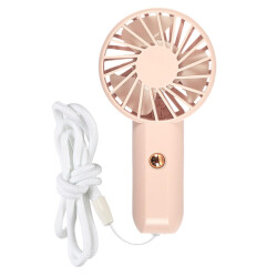 Casa di Elturo Draagbare handventilator oplaadbaar via usb – met nekkoord –