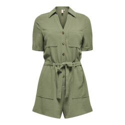 Only Onlmacha life ss cargo playsuit wvn army