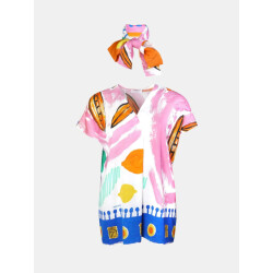 Mucho Gusto ® top vittoria kleurrijke beschilderde print