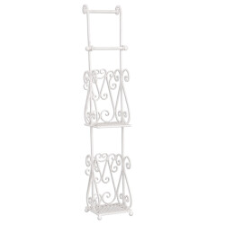 Clayre & Eef Wc rol houder 17x17x97 cm ijzer rechthoek toiletrolhouder
