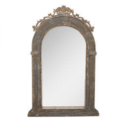 Clayre & Eef Spiegel 73x7x115 cm beige glas hout wandspiegel
