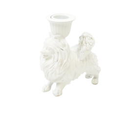 House Vitamin Candle holder pomeranian white 11,7x5,5x12cm