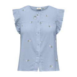 Jacqueline de Yong Jdyalba sl frill shirt licht