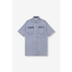 Alix The Label Flowy dress blue denim