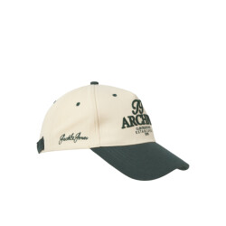 Jack & Jones Heren baseball cap jacframe pet crèmewit/groen