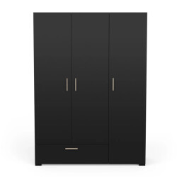 CaliCosy Kast met 3 deuren, 1 lade en kledingstang met legplank l134,6 cm