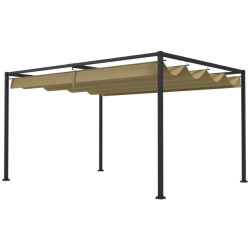 4goodz Outsunny robuuste pergola van metaal en kunststof, uv- en waterafstotend