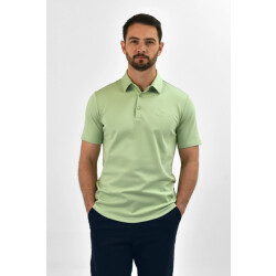 Vercate Strijkvrij poloshirt green lemon