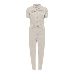 Only Onlpalmer ss dnm jumpsuit l ank cr ecru