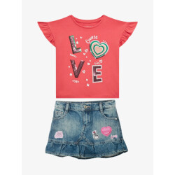 Guess Meisjes set rok indigo flower